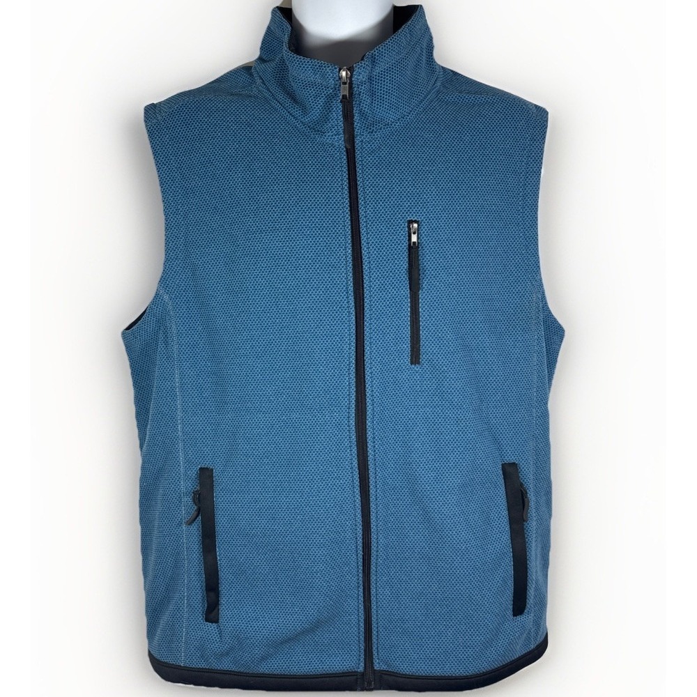 Panhandle Powder River Outfitters Full Zip Vest Men's Sz L Honey Comb Micro Mesh